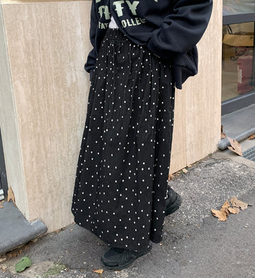 Holden corduroy dot flare skirt